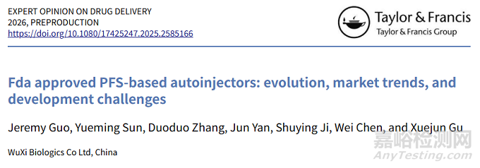 FDA 批準的基于PFS的自動注射器演變、市場趨勢和開發(fā)挑戰(zhàn)