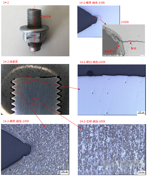 汽車發(fā)動機螺栓斷裂失效分析案例