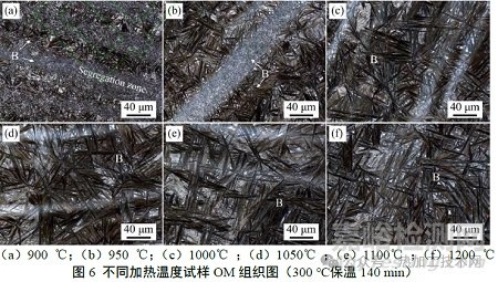 加熱溫度對(duì)高碳含鉻貝氏體鋼相變和組織的影響