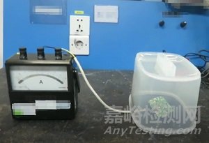 模擬短路試驗時，電子元件沒有火焰但有亮光，是否合格?